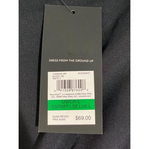 Nine West Womens Black Sleeveless Top Size L - Picture 13 of 14